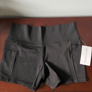 NWT Athleta High-Waisted Black Shorts